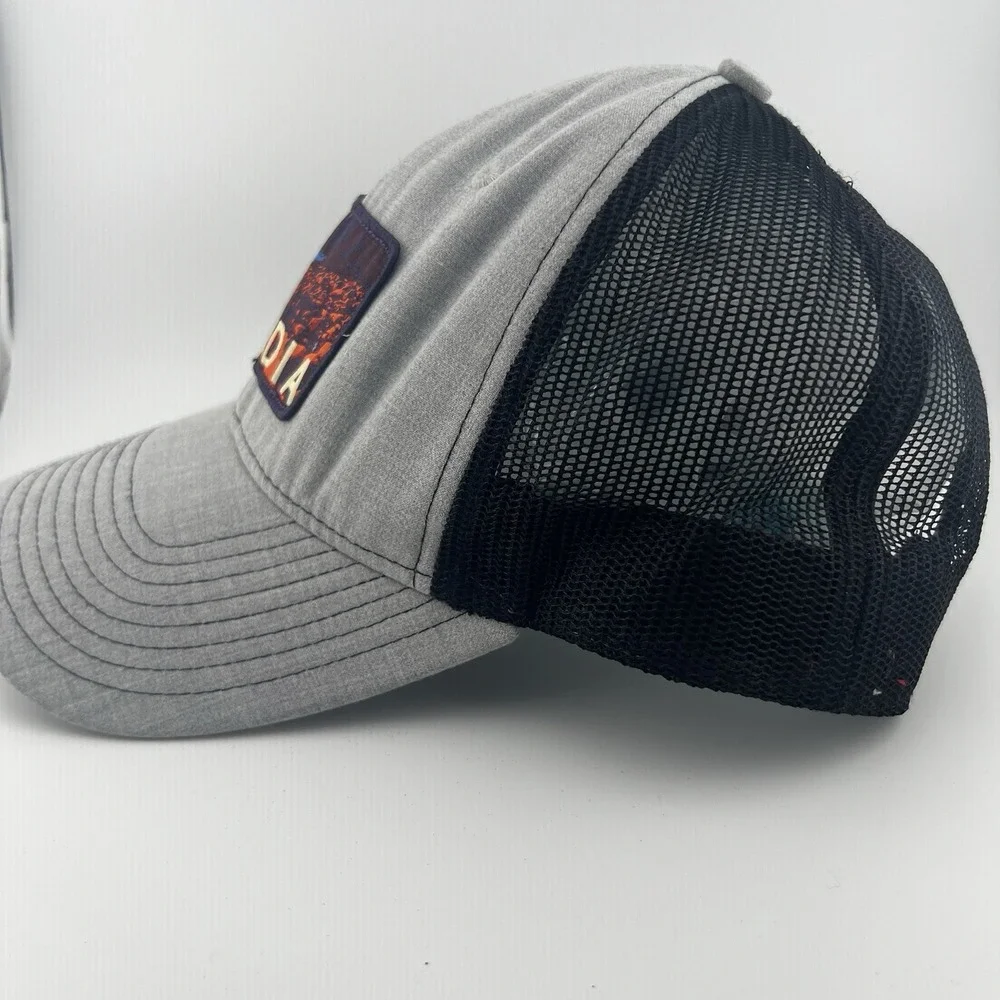 Acadia National Park Trucker Hat Gray Black Mesh Snapback Park Hats 2016